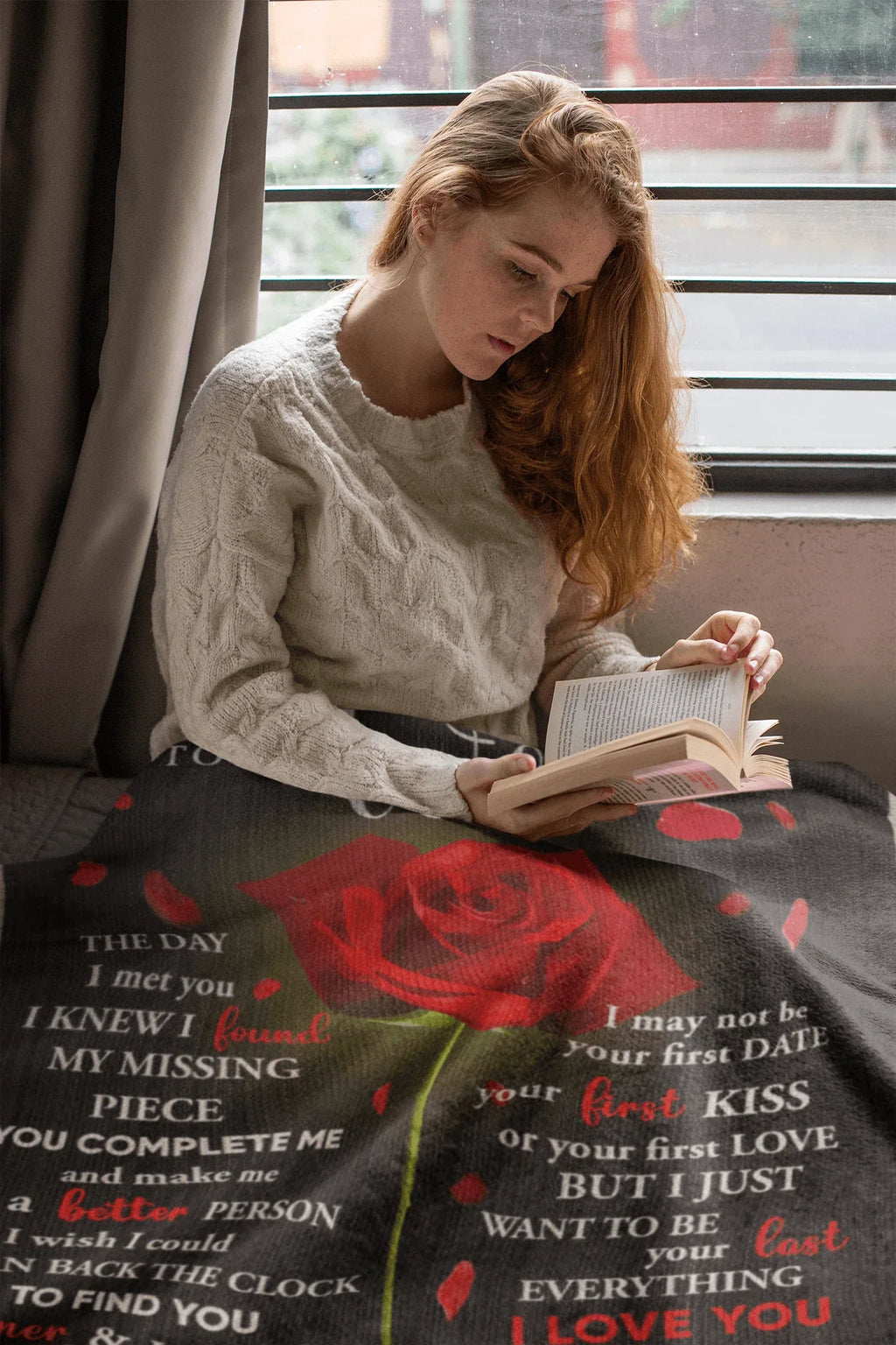To My Wife - The Day I Met You I Found My Missing Piece Heirloom Woven Blanket
