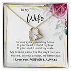 To My Wife You Are My Better Half Forever Love Pendant Necklace