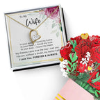 To My Wife You Are My Better Half Forever Love Pendant Necklace