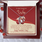 To My Wife You Are My Life Forever Love Pendant Necklace
