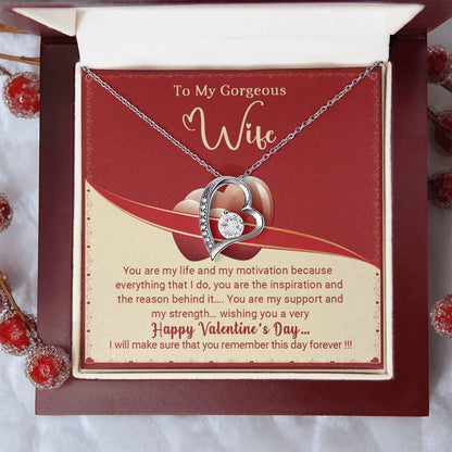 To My Wife You Are My Life Forever Love Pendant Necklace - Mallard Moon Gift Shop