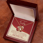 To My Wife You Are My Life Forever Love Pendant Necklace