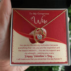 To My Wife You Are My Life Forever Love Pendant Necklace