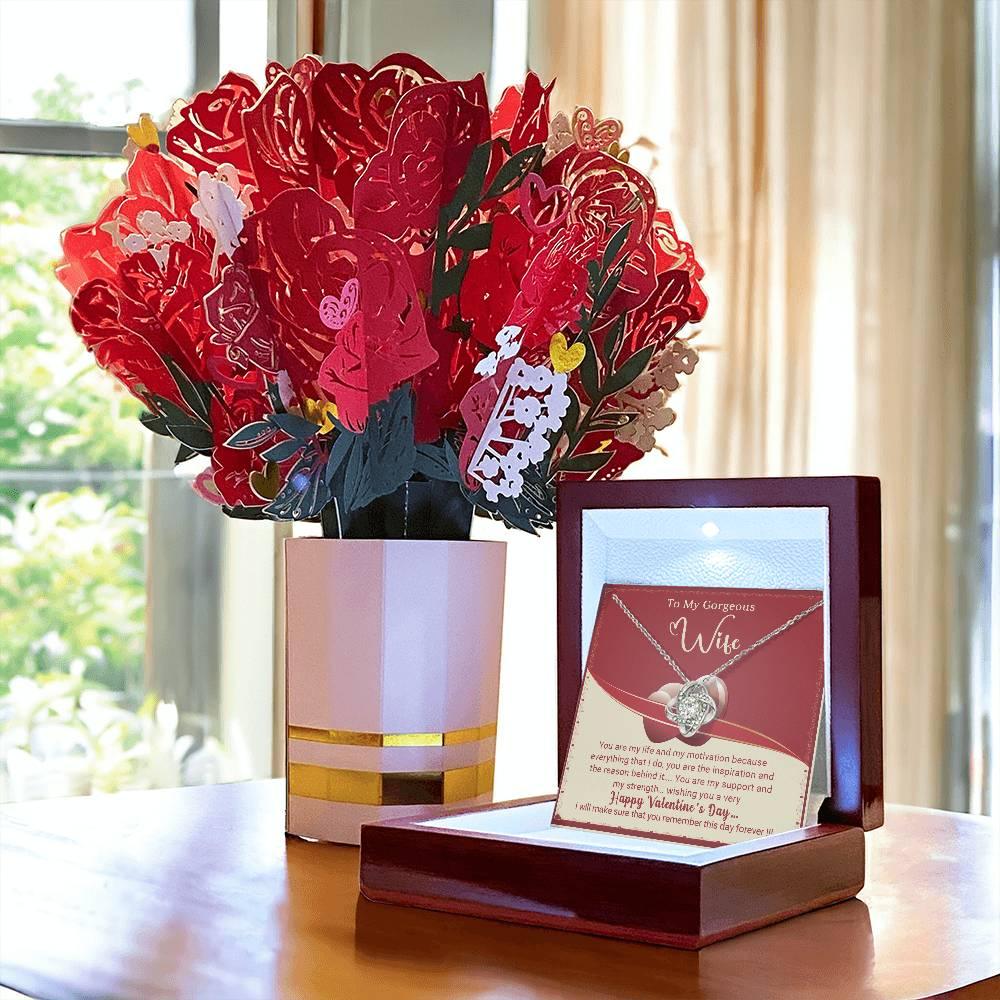 To My Wife You Are My Life Love Knot Necklace - Mallard Moon Gift Shop