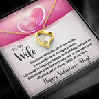 To-My-Wife--You-Make-Me-a-Better-Person Forever Love Heart Pendant Necklace