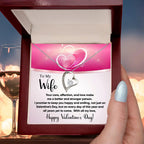 To My Wife You Make Me a Better Person Forever Love Pendant Necklace