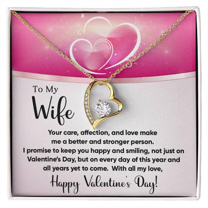 To My Wife You Make Me a Better Person Forever Love Pendant Necklace - Mallard Moon Gift Shop