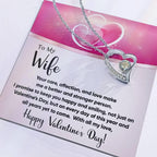 To My Wife You Make Me a Better Person Forever Love Pendant Necklace