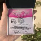 To My Wife You Make Me a Better Person Forever Love Pendant Necklace