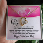 To My Wife You Make Me a Better Person Forever Love Pendant Necklace
