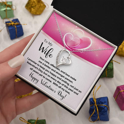 To My Wife You Make Me a Better Person Forever Love Pendant Necklace - Mallard Moon Gift Shop