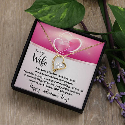 To My Wife You Make Me a Better Person Forever Love Pendant Necklace - Mallard Moon Gift Shop