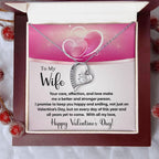 To My Wife You Make Me a Better Person Forever Love Pendant Necklace