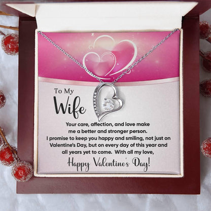 To My Wife You Make Me a Better Person Forever Love Pendant Necklace - Mallard Moon Gift Shop