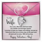To My Wife You Make Me a Better Person Forever Love Pendant Necklace