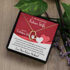To My Wonderful Future Wife I Will Cherish You Forever Love Pendant Necklace