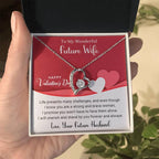 To My Wonderful Future Wife I Will Cherish You Forever Love Pendant Necklace