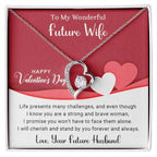 To My Wonderful Future Wife I Will Cherish You Forever Love Pendant Necklace