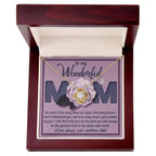 To My Wonderful Mom-Love Your Stubborn Child Knot Pendant Necklace