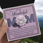 To My Wonderful Mom-Love Your Stubborn Child Knot Pendant Necklace