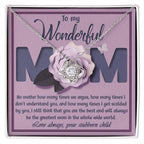 To My Wonderful Mom-Love Your Stubborn Child Knot Pendant Necklace