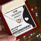 To My Wonderful Mommy to Be - Sorry For All the Kicking - Interlocking Hearts Necklace
