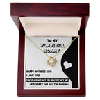 To My Wonderful Mommy-to-Be - Sorry For All the Kicking - Love Knot Necklace