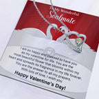 To My Wonderful Soulmate I Am Blessed to Have You for My Valentine Forever Love Pendant Necklace