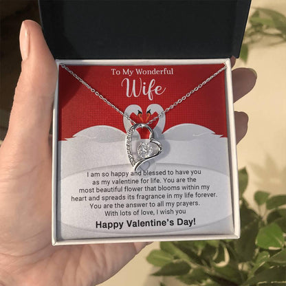 To My Wonderful Wife You are the Answer to my Prayers Forever Love Pendant Necklace - Mallard Moon Gift Shop