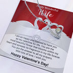 To My Wonderful Wife You are the Answer to my Prayers Forever Love Pendant Necklace