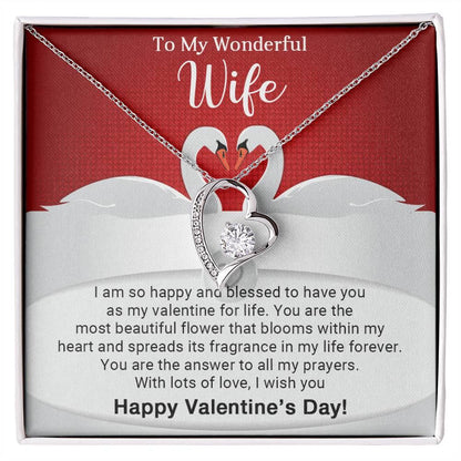 To My Wonderful Wife You are the Answer to my Prayers Forever Love Pendant Necklace - Mallard Moon Gift Shop