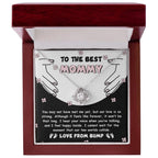 To the Best Mommy To Be Our Love Is Strong - Love Knot Necklace