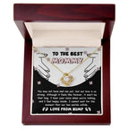 To the Best Mommy To Be Our Love Is Strong - Love Knot Necklace