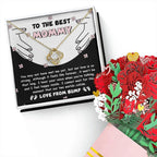 To the Best Mommy To Be Our Love Is Strong - Love Knot Necklace