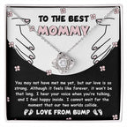 To the Best Mommy To Be Our Love Is Strong - Love Knot Necklace
