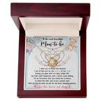 To the Most Beautiful Mom to Be I Am Blessed To Have You as the Mother of Our Child - Love Knot Necklace