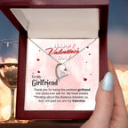 To The Prettiest Girlfriend Happy Valentine's Day Forever Love Pendant Necklace