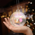 Personalized Baby Coming Soon Christmas Ornament 2025 – Custom Pregnancy Announcement Keepsake Ornament for New Parents, Grandparents & Family