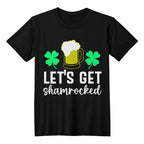 Let's Get Shamrocked St. Patrick’s Day T-Shirt – Funny Irish Drinking Tee for Men & Women – Unisex Cotton Crew Neck