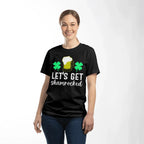 Let's Get Shamrocked St. Patrick’s Day T-Shirt – Funny Irish Drinking Tee for Men & Women – Unisex Cotton Crew Neck