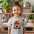 Halloween Trick or Treat Truck of Pumpkins Youth Tee Shirt