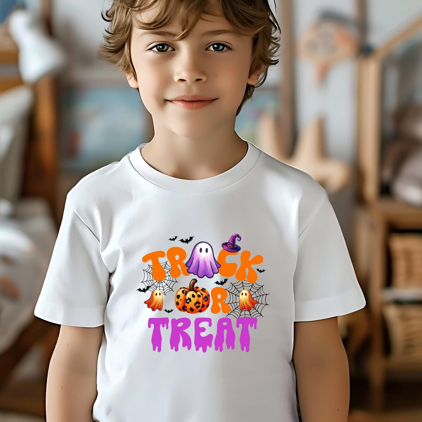 Halloween Spooky Trick or Treat Youth Tee Shirt - Mallard Moon Gift Shop