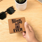 Trucker Dad Handcrafted Custom Leather Wallet