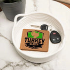 Turkey Hunter Gift Leather Wallet