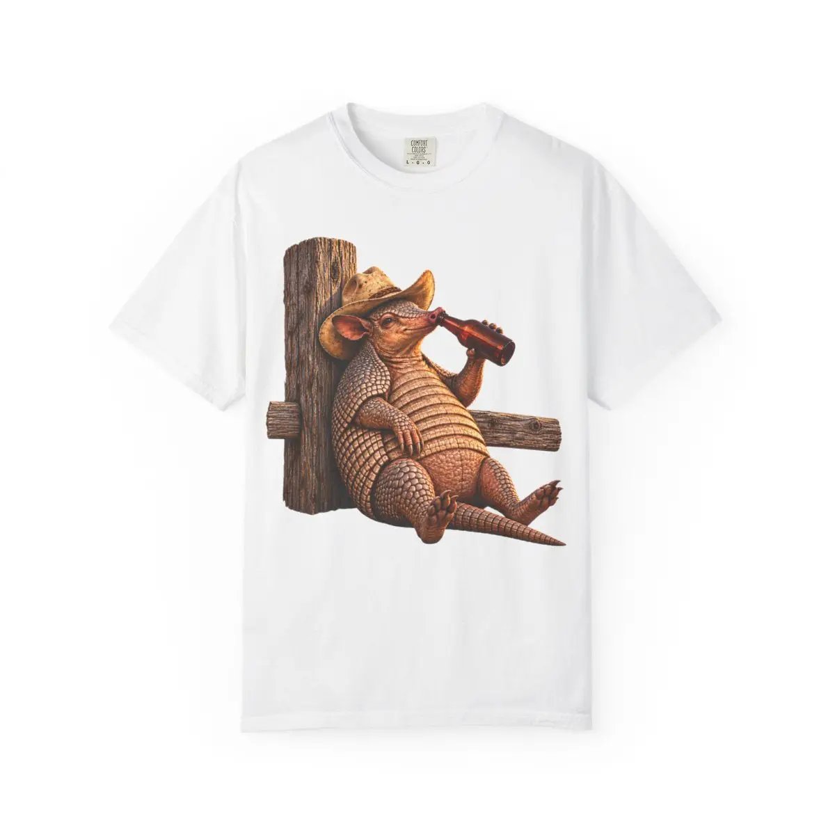 Funny Armadillo T Shirt, Cowboy Armadillo Shirt, Texas Beer Shirt, Western Graphic Tee, Funny Texas Gift, Country Humor Tee