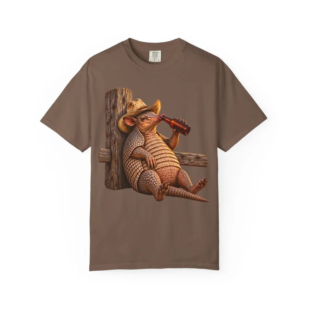 Funny Armadillo T Shirt, Cowboy Armadillo Shirt, Texas Beer Shirt, Western Graphic Tee, Funny Texas Gift, Country Humor Tee