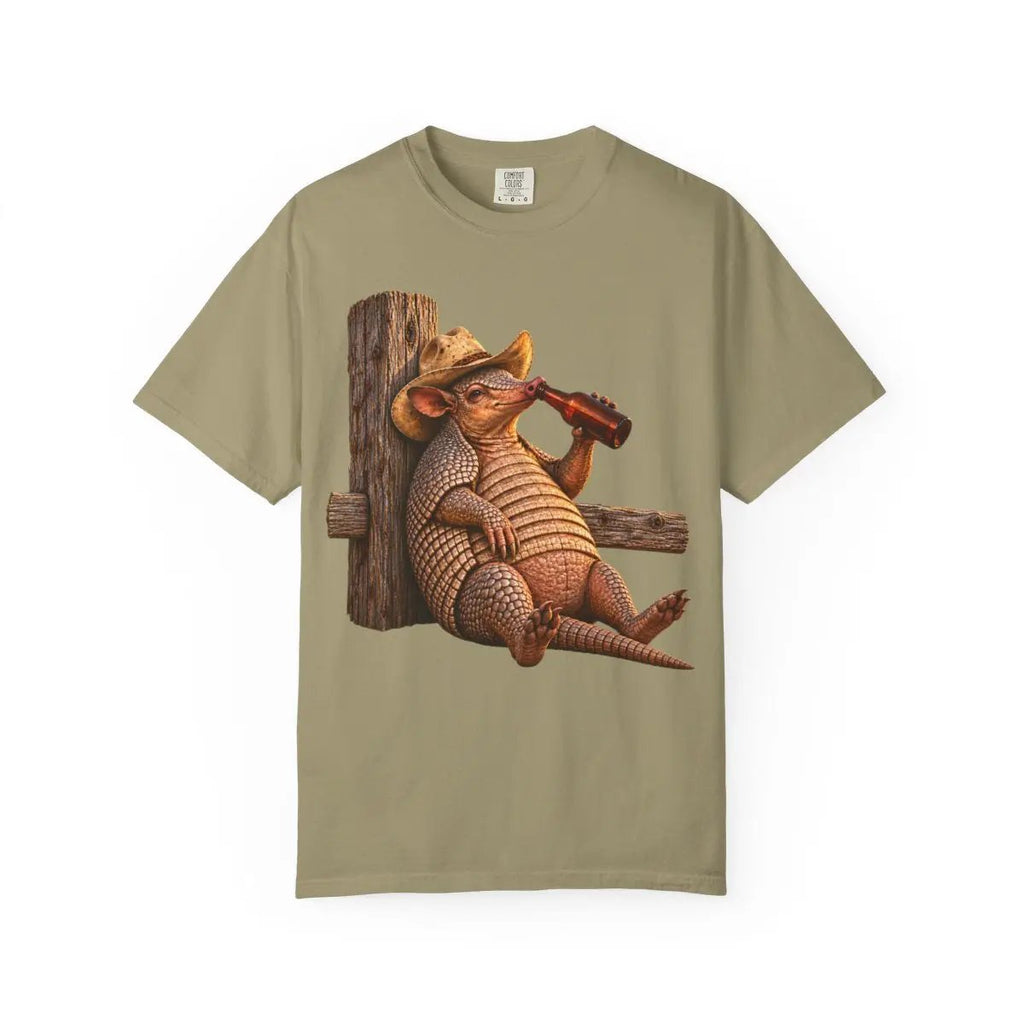 Funny Armadillo T Shirt, Cowboy Armadillo Shirt, Texas Beer Shirt, Western Graphic Tee, Funny Texas Gift, Country Humor Tee
