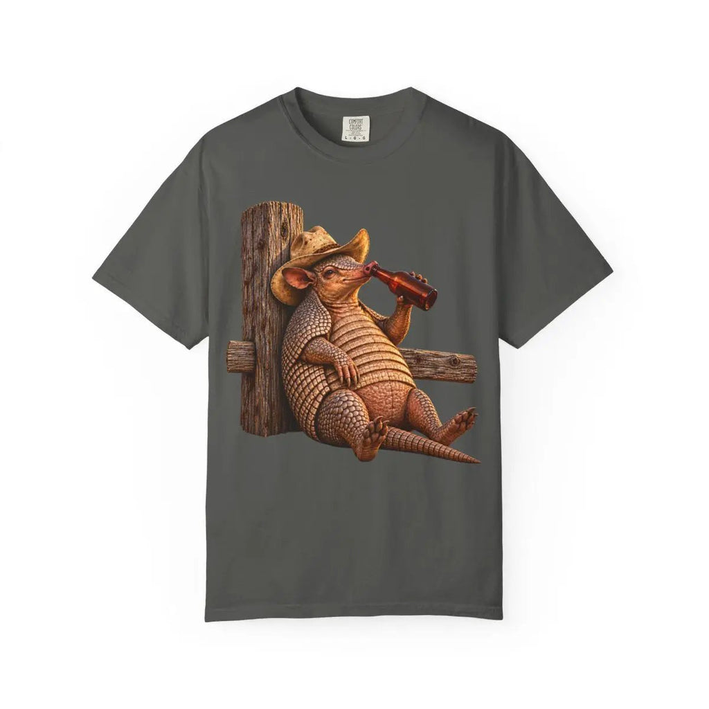 Funny Armadillo T Shirt, Cowboy Armadillo Shirt, Texas Beer Shirt, Western Graphic Tee, Funny Texas Gift, Country Humor Tee