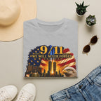 9/11 Memorial Shirt 25th Anniversary, Never Forget T-Shirt, 250 Years of Freedom 1776-2026, September 11 Remembrance Patriotic Tee