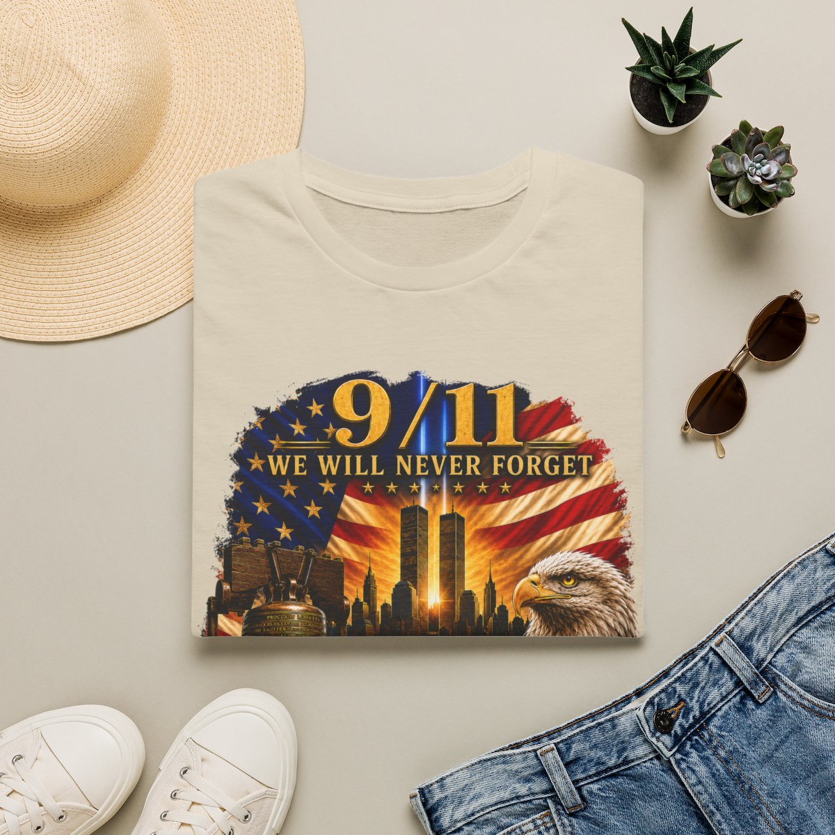 9/11 Memorial Shirt 25th Anniversary, Never Forget T-Shirt, 250 Years of Freedom 1776-2026, September 11 Remembrance Patriotic Tee